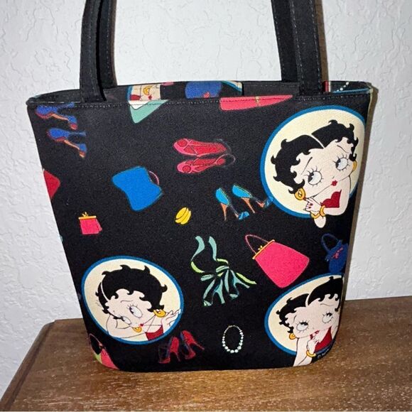 Vintage Betty Boop Print Shoulder Purse Bag - Picture 8 of 14